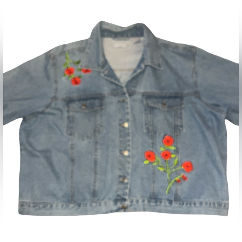 Embroidered Jean Jacket - Picture 2 of 6